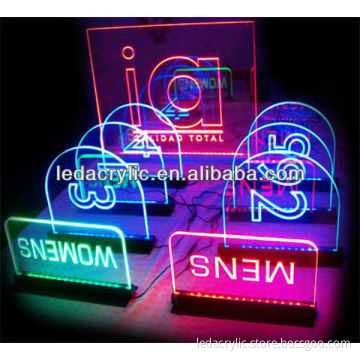 Countertop Laser Engraving Acrylic LED Edge Lit Sign